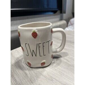 RAE DUNN “Sweet” Strawberries Ceramic Mug